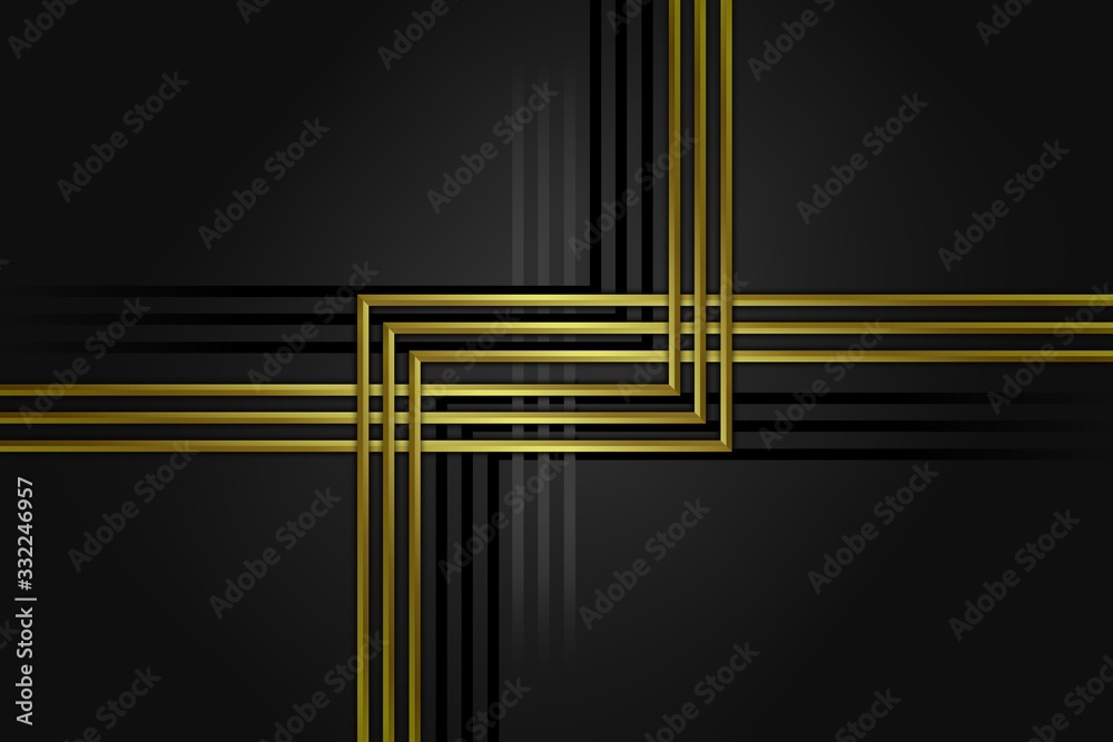 Abstract Golden Lines Abstract Golden Lines