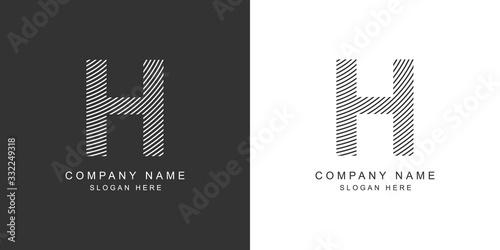 H logo. H letter icon. Vector illustration.