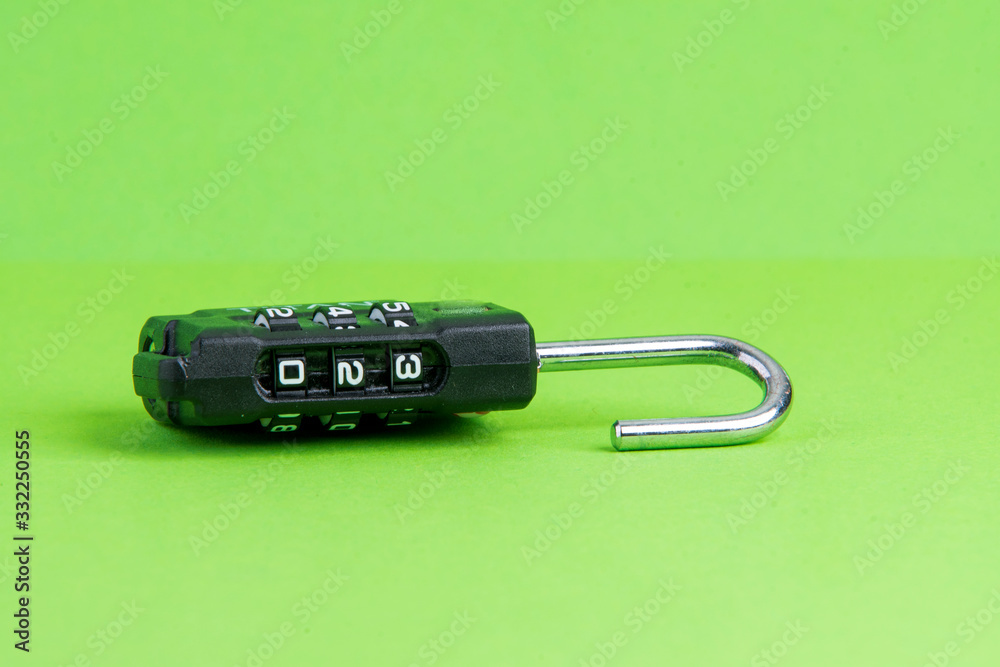 combination lock with the figures of the year combination lock with the figures of the year