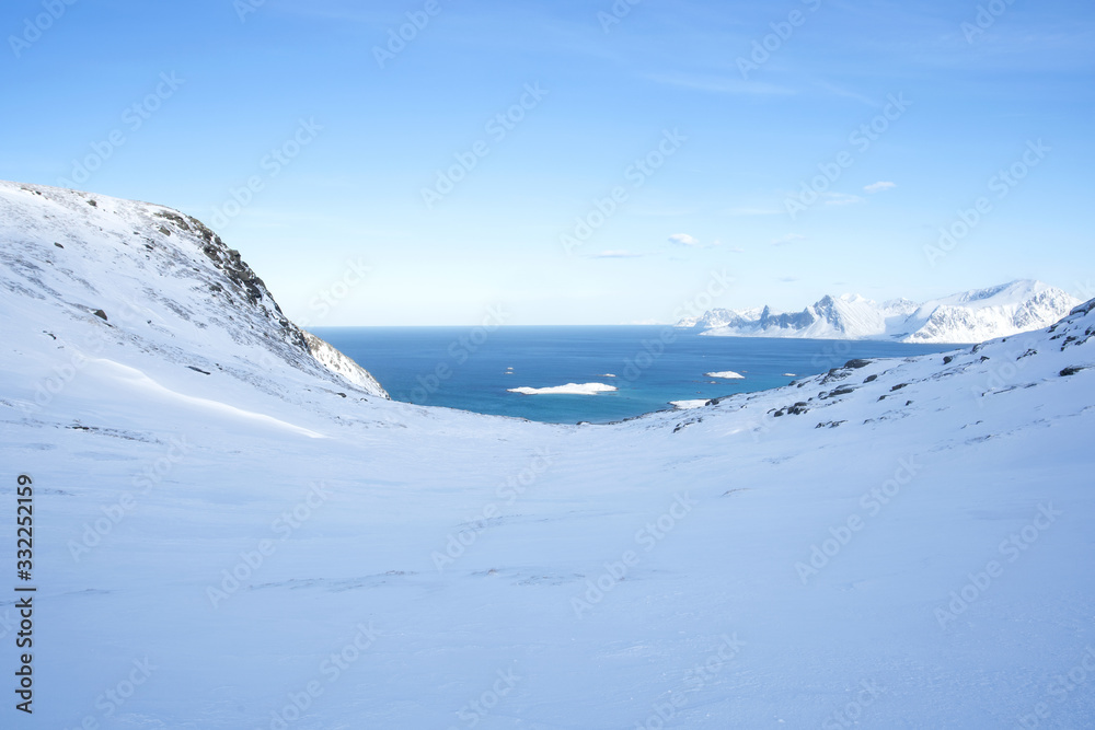 Lofoten, Norway, Scandinavian nature, winter	