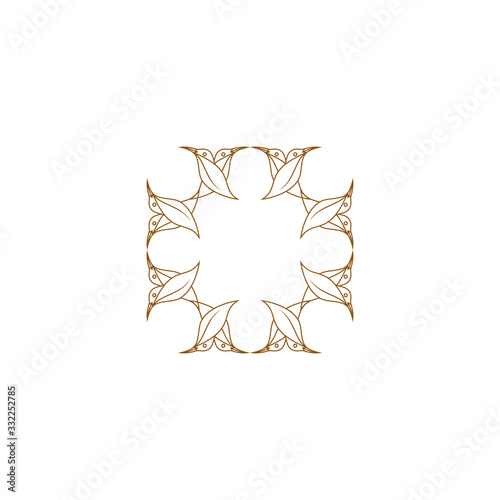 Vector set of logo design templates - abstract symbols in ornamental arabic style - emblems for luxury products, hotels, boutiques, jewelry, oriental cosmetics, restaurants, shops and stores