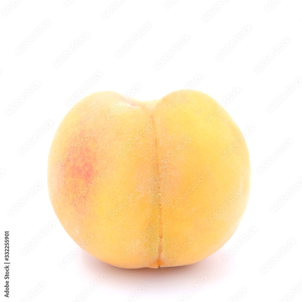 New Zealand Peach isolated on white background. New Zealand pride New Zealand Peach isolated on white background. New Zealand pride