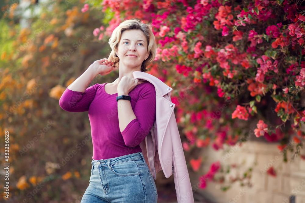 A portrait of young woman outdoor. People and lifestyle concept A portrait of young woman outdoor. People and lifestyle concept