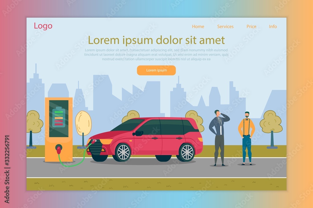 Landing Page for Electro Vehicle Charging Company Landing Page for Electro Vehicle Charging Company