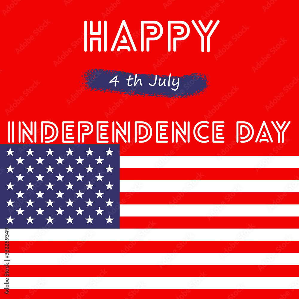 Fourth of July Independence day of usa design. American flag on background. Fourth of July Independence day of usa design. American flag on background.