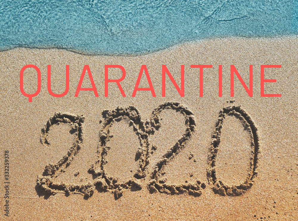 Fototapeta premium Quarantine on tourism.