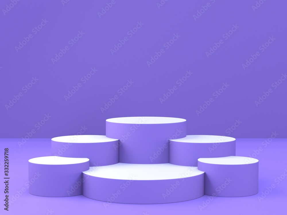 3D rendering of colorful pedestal podium on clearly background, abstract minimal podium blank space for beauty cosmetic product,Clean design luxury minimalist mockup stage round pillar stand scene 3D rendering of colorful pedestal podium on clearly background, abstract minimal podium blank space for beauty cosmetic product,Clean design luxury minimalist mockup stage round pillar stand scene