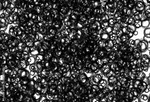 Black and white vector background with spots.