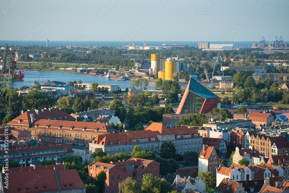 Gdańsk Polska panorama Gdańska <span>plik: #332261785 | autor: Arko6565</span>