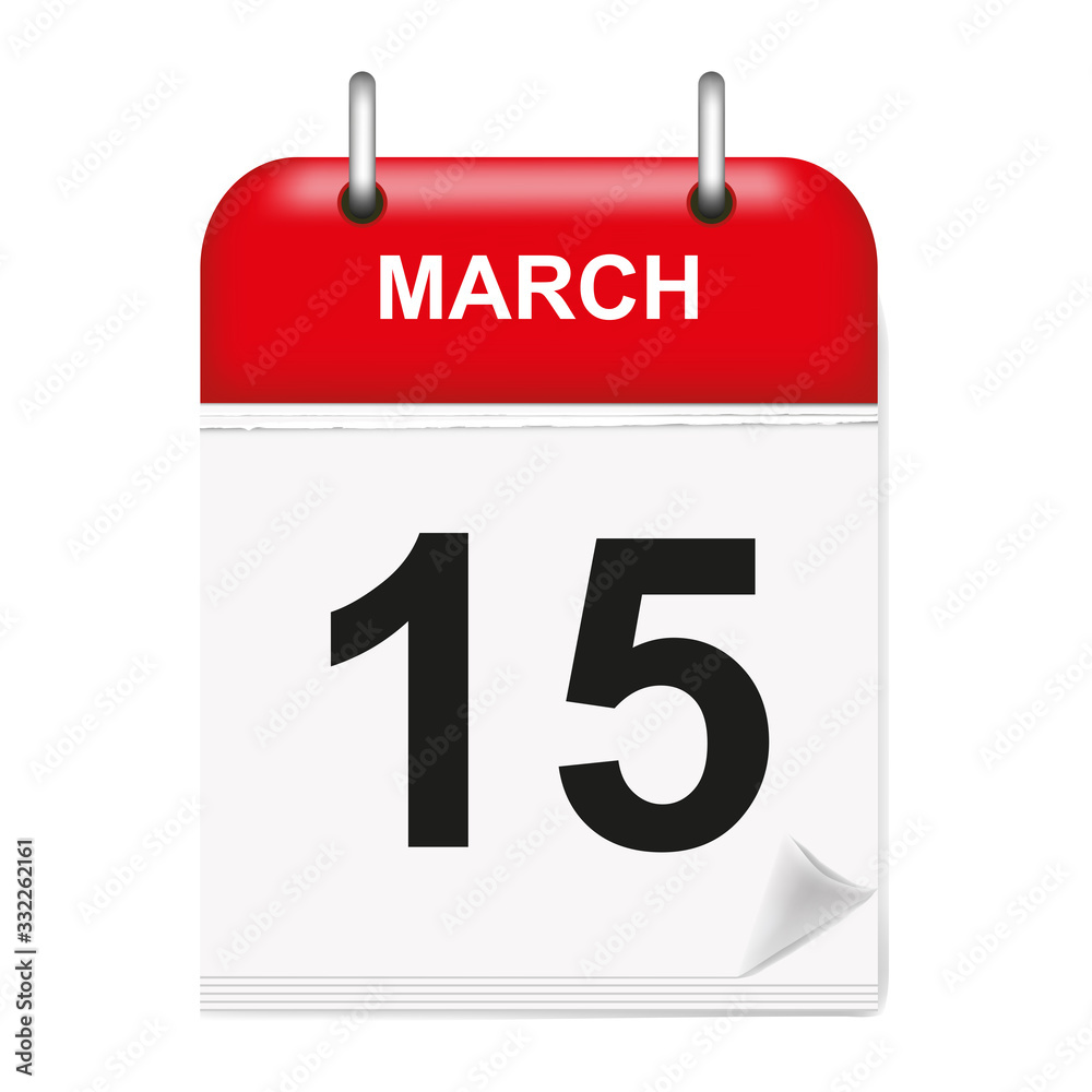 March 15, Calendar Icon March 15, Calendar Icon
