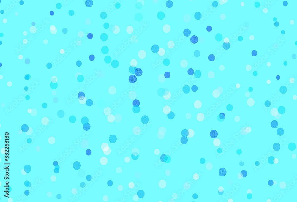 Light BLUE vector pattern with christmas snowflakes.