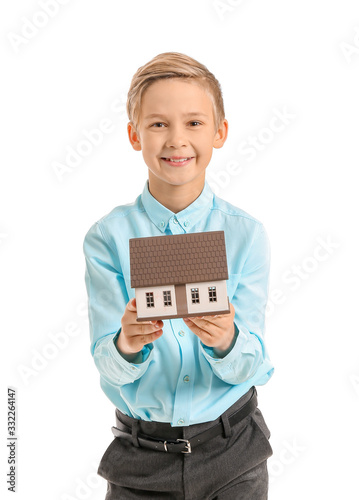 Portrait of little real est...