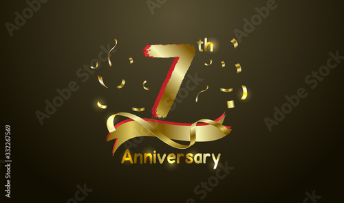 Tableau sur toile Anniversary celebration background