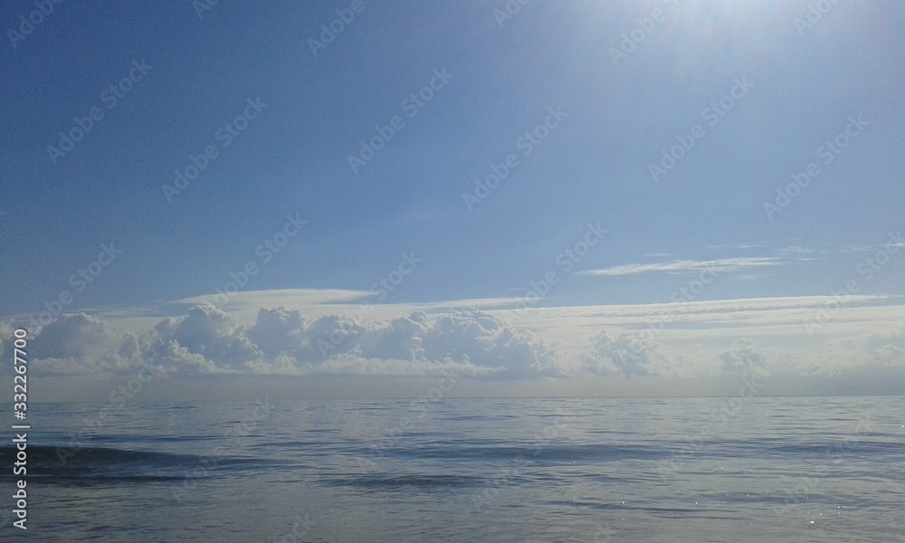 clouds over the sea