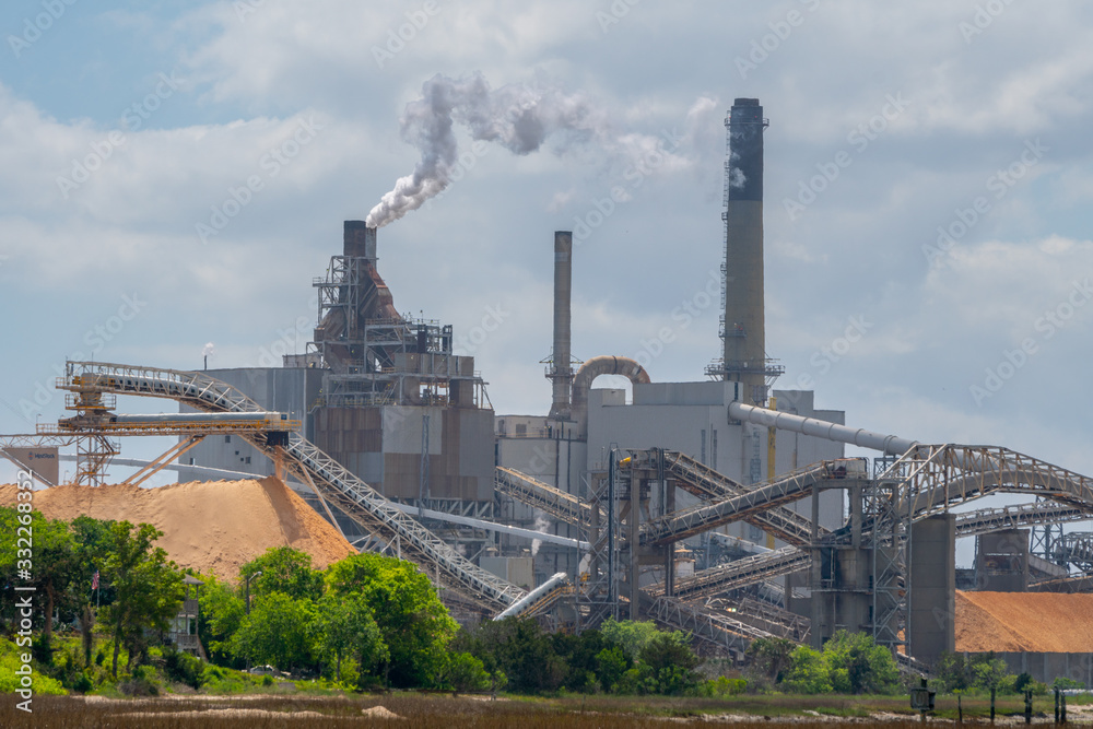 Paper mill in production in North East Florida. Paper mill in production in North East Florida.
