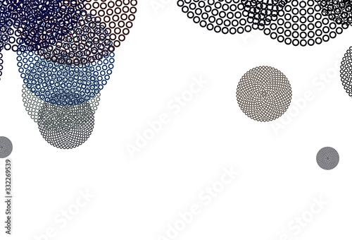 Light Blue, Yellow vector backdrop with dots.