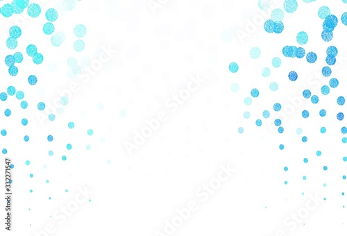 Light BLUE vector template with circles. © smaria2015