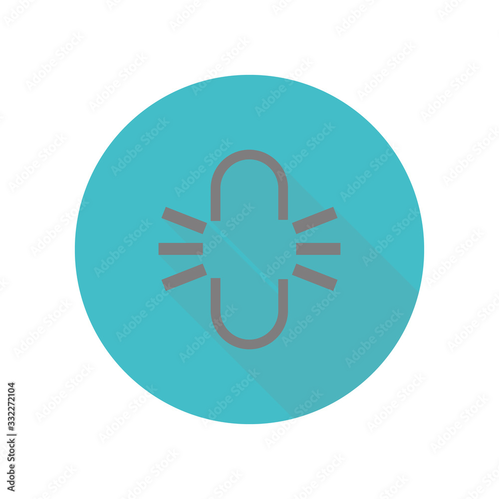 Oval and dashes, constrain sign long shadow icon. Simple glyph, flat vector of web icons for ui and ux, website or mobile application Oval and dashes, constrain sign long shadow icon. Simple glyph, flat vector of web icons for ui and ux, website or mobile application