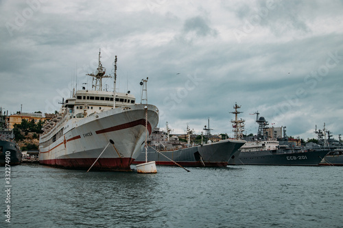 Russian Black Sea Fleet in Sevastopol harbor © Mulderphoto