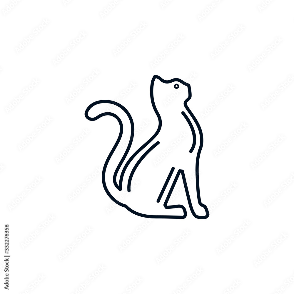 creative Cat icon vector design
