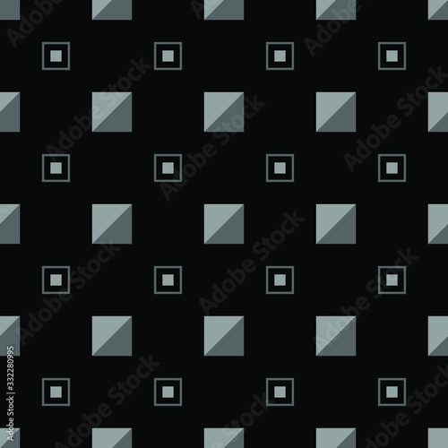 gray square blocks on a black background