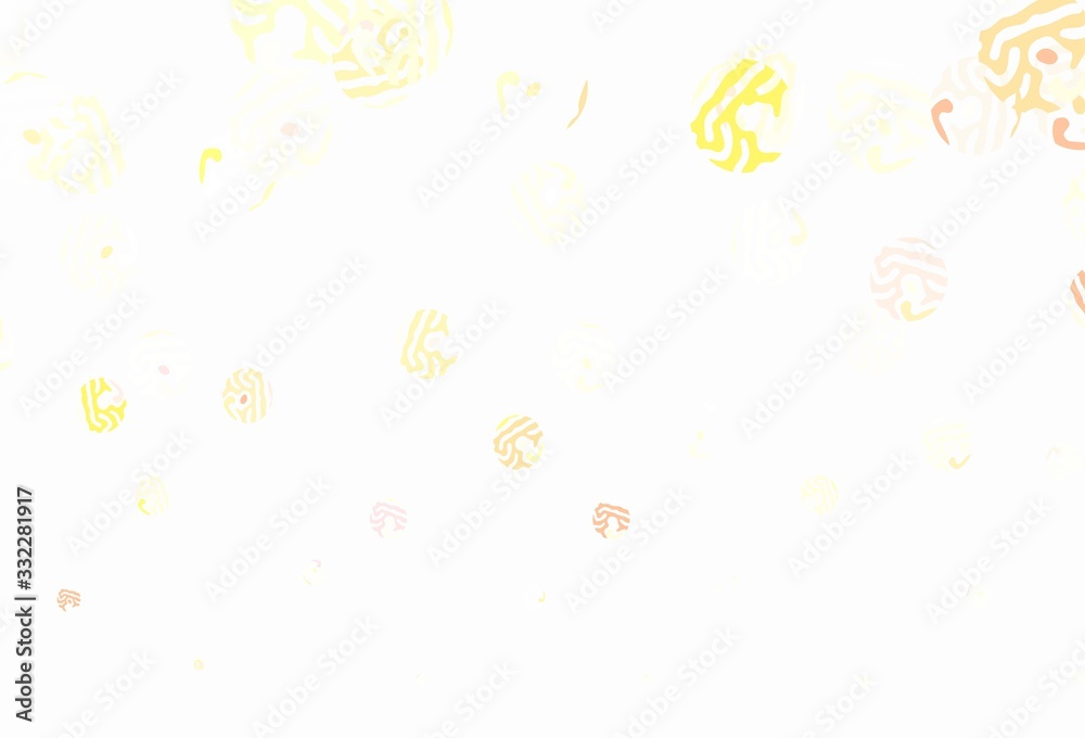 Light Orange vector template with circles. Light Orange vector template with circles.