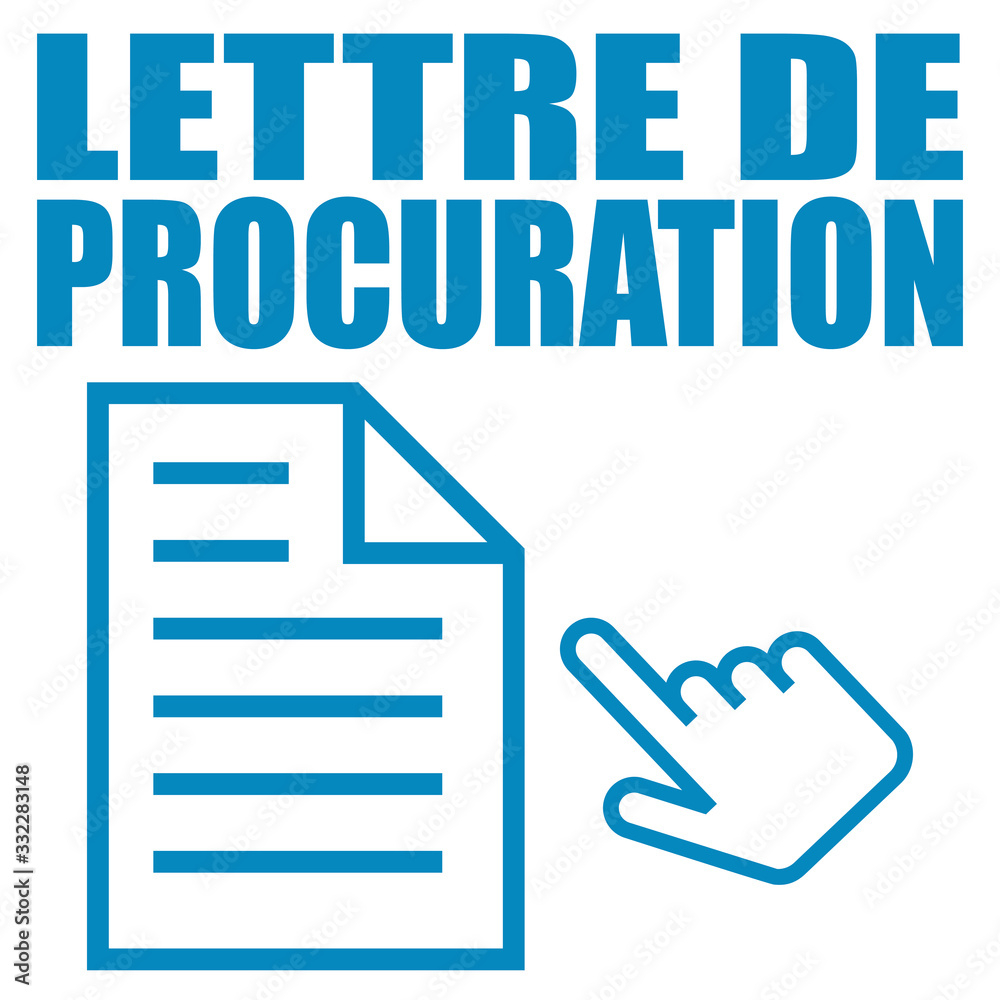 Logo lettre de procuration.