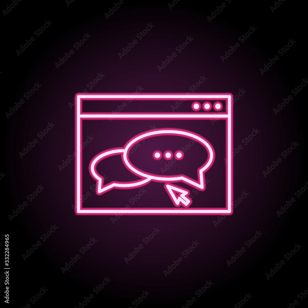 blog management line icon on white background