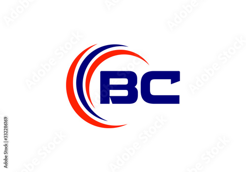 B C, BC Initial Letter Logo design vector template, Graphic Alphabet Symbol for Corporate Business Identity
