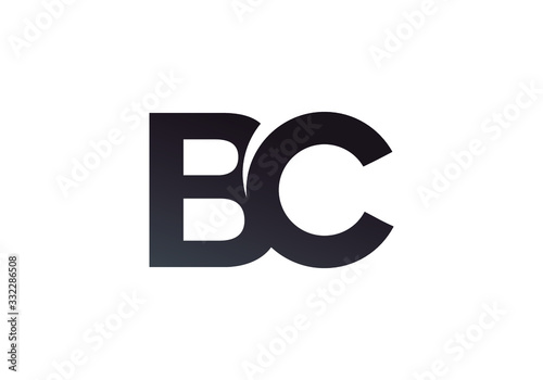 B C, BC Initial Letter Logo design vector template, Graphic Alphabet Symbol for Corporate Business Identity