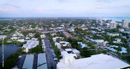aerial view of city