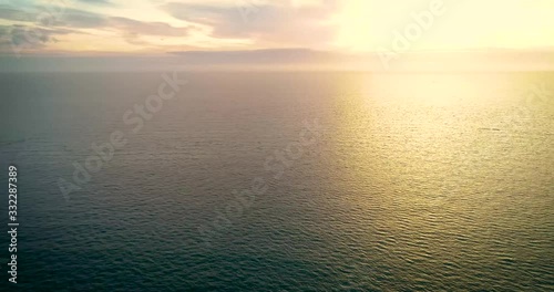 sunset over the sea