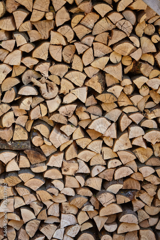 Firewood background. Old wooden texture. Firewood background. Old wooden texture.