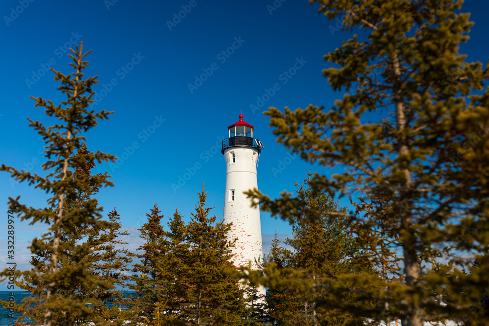 Crisp Point Lighthouse in the Upper Peninsula of Michigan. Crisp Point Lighthouse in the Upper Peninsula of Michigan.