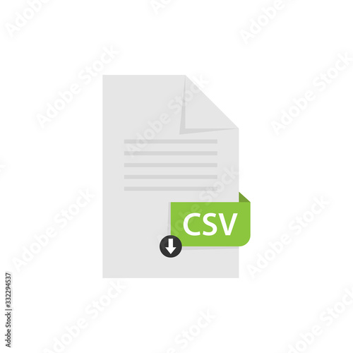 CSV file document download