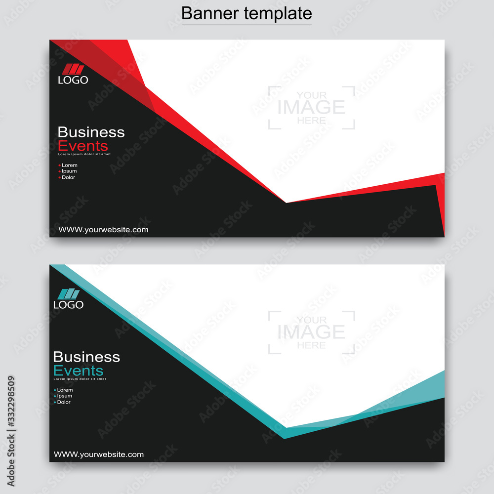 Abstract business banner template design. Abstract business banner template design.