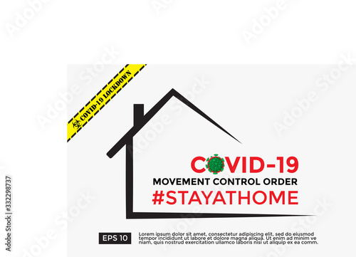 Stay at home initiative to curb the spread of the Covid-19 virus. Self quarantine at home and work from home. Novel Coronavirus is a pandemic outbreak spreading all over the world.