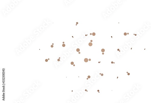Light Brown vector background with bubbles.
