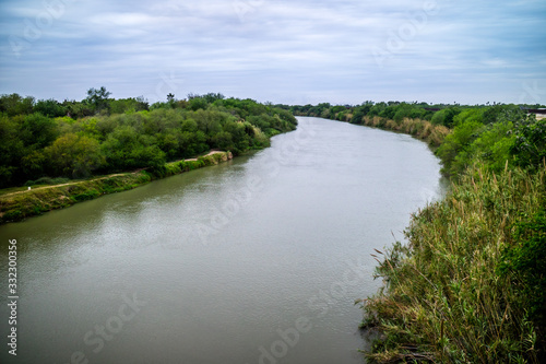The principal Rio Grande River in Nuevo Progreso  Mexico