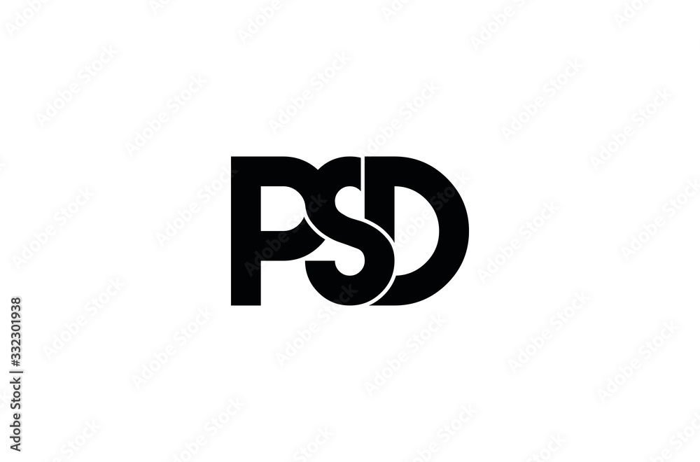 psd typography letter monogram logo design psd typography letter monogram logo design