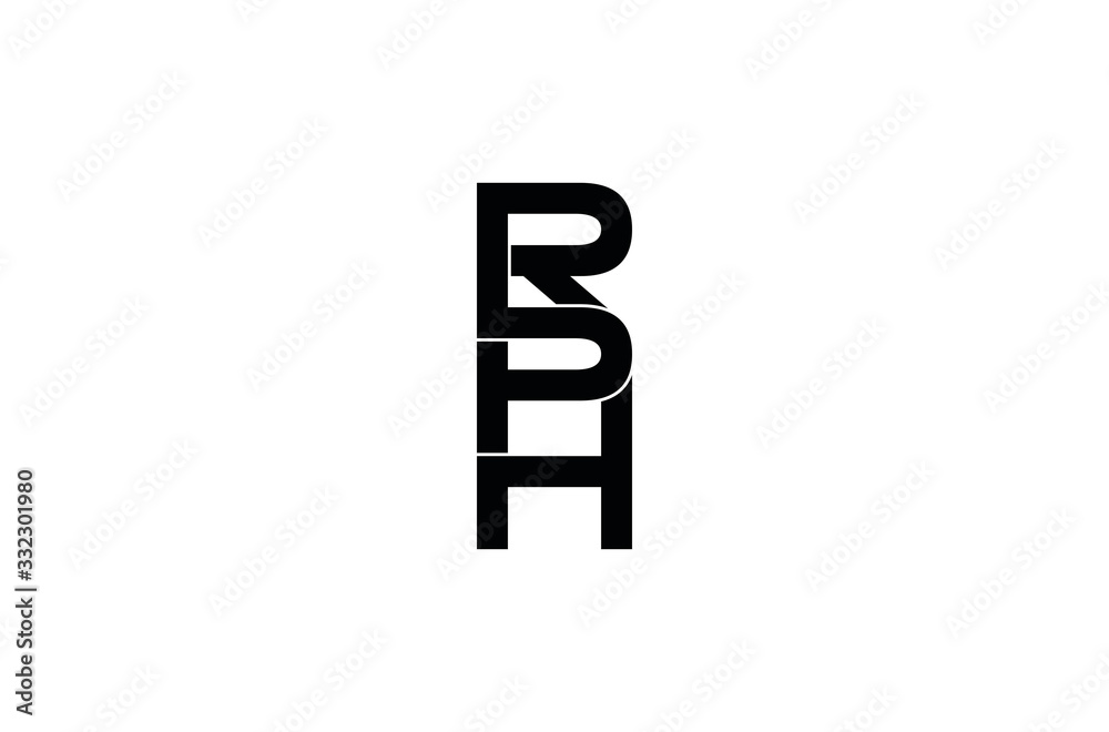 rph letter original monogram logo design rph letter original monogram logo design