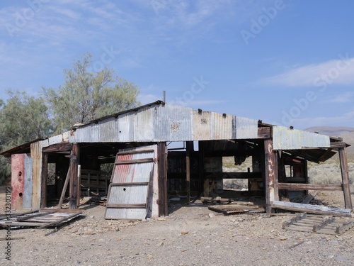 One of the remaining structures still standing in Garlock, a ghost town that used to be a mining town in Kern County. © raksyBH