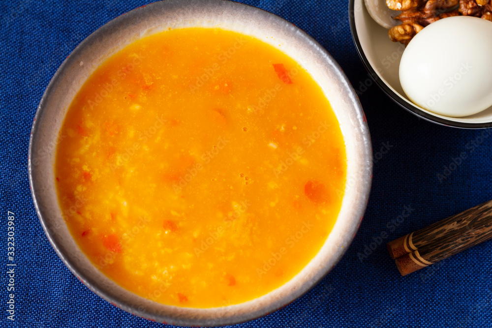 Chinese food pumpkin soup pumpkin rice porridge Chinese food pumpkin soup pumpkin rice porridge