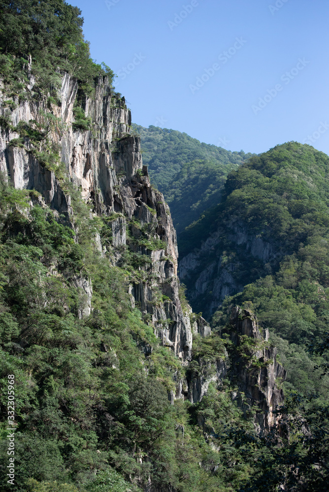 karst mountains in sichuan china
