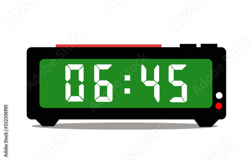 Digital alarm clock vector