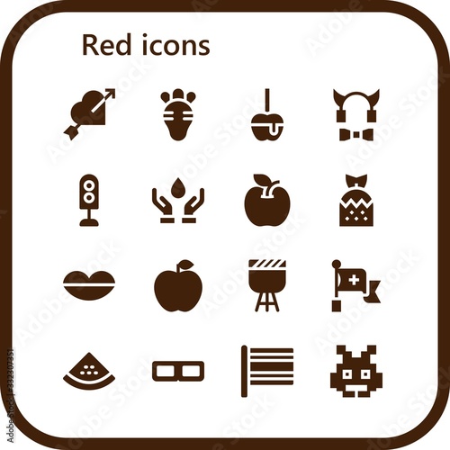 red icon set