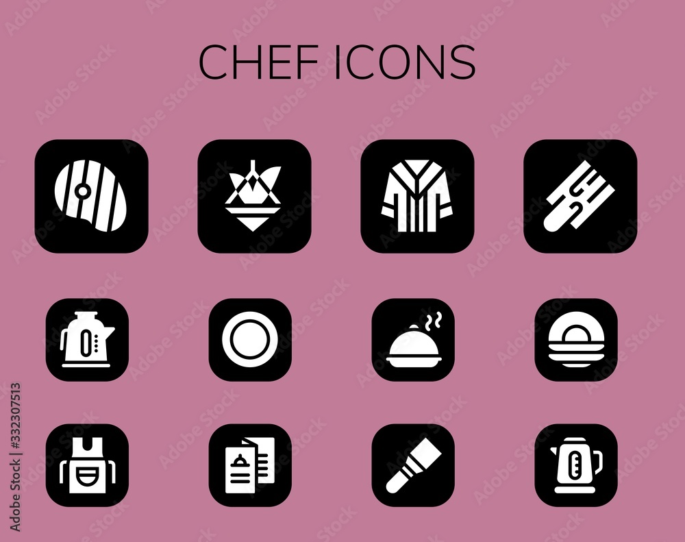 chef icon set chef icon set