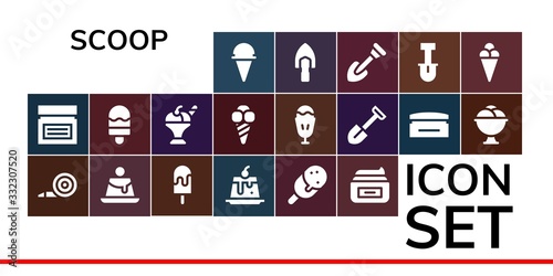 scoop icon set
