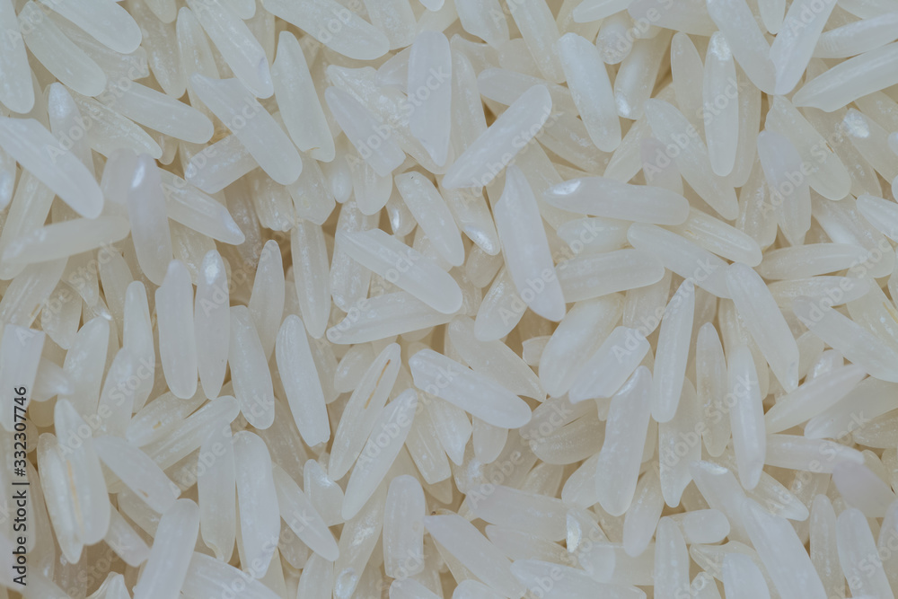 Close up of organic white nature Jasmine rice Close up of organic white nature Jasmine rice