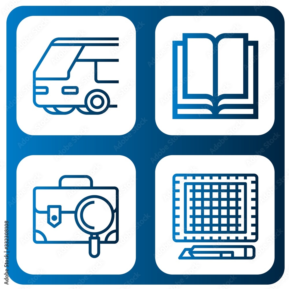 Set of school icons